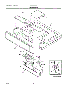 02 - Control Panel parts for Electrolux Oven EI30EW45PSB from AppliancePartsPros.com
