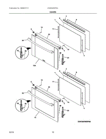 05 - Doors parts for Electrolux Oven EI30EW45PSC from AppliancePartsPros.com