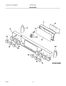 02 - Backguard parts for Electrolux Range EI30GF45QSD from AppliancePartsPros.com