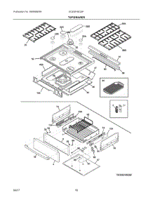 05 - Top / Drawer parts for Electrolux Range EI30GF45QSF from AppliancePartsPros.com