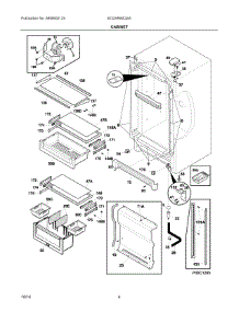 03 - Cabinet parts for Electrolux Refrigerator EI32AR80QSA from AppliancePartsPros.com