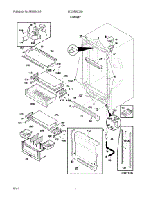 03 - Cabinet parts for Electrolux Refrigerator EI32AR80QSB from AppliancePartsPros.com