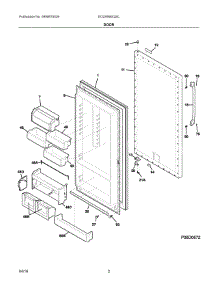 02 - Door parts for Electrolux Refrigerator EI32AR80QSC from AppliancePartsPros.com