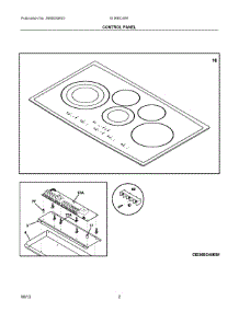 02 - Control Panel parts for Electrolux Cooktop EI36EC45KS2 from AppliancePartsPros.com