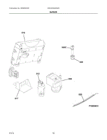 06 - Burner parts for Electrolux Dryer EIED200QSW00 from AppliancePartsPros.com
