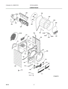 02 - Cabinet / Drum parts for Electrolux Laundry Center EIED2CAQSW00 from AppliancePartsPros.com