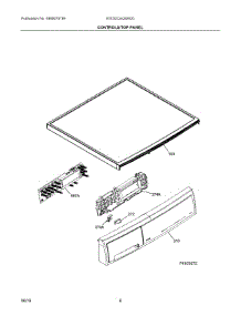 04 - Controls / Top Panel parts for Electrolux Laundry Center EIED2CAQSW00 from AppliancePartsPros.com