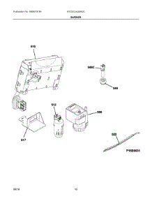 06 - Burner parts for Electrolux Laundry Center EIED2CAQSW00 from AppliancePartsPros.com
