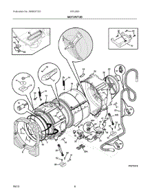 04 - Motor / Tub parts for Electrolux Washer EIFLS55IIW1 from AppliancePartsPros.com