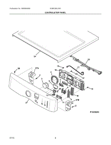 04 - Controls / Top Panel parts for Electrolux Dryer EIMED60JIW5 from AppliancePartsPros.com