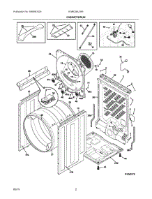 02 - Cabinet / Drum parts for Electrolux Dryer EIMED60JIW6 from AppliancePartsPros.com