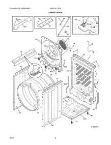 02 - Cabinet / Drum parts for Electrolux Dryer EIMED6CJIW4 from AppliancePartsPros.com