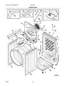 02 - Cabinet / Drum parts for Electrolux Dryer EIMED6CLT4 from AppliancePartsPros.com