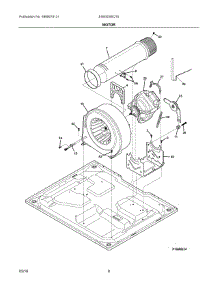 05 - Motor parts for Electrolux Laundry Center EIMGD55QT0 from AppliancePartsPros.com