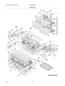 09 - Shelves parts for Electrolux Refrigerator EW23BC85KS6 from AppliancePartsPros.com