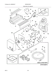 19 - Freezer Ice Maker parts for Electrolux Refrigerator EW23BC85KS7 from AppliancePartsPros.com