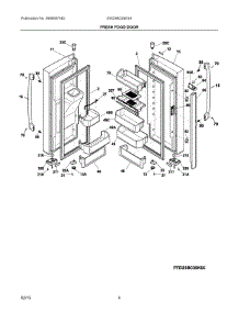 03 - Fresh Food Door parts for Electrolux Refrigerator EW23BC85KS8 from AppliancePartsPros.com