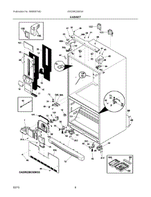 04 - Cabinet parts for Electrolux Refrigerator EW23BC85KS8 from AppliancePartsPros.com