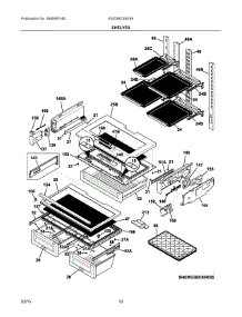 05 - Shelves parts for Electrolux Refrigerator EW23BC85KS8 from AppliancePartsPros.com