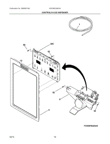 07 - Controls & Ice Dispenser parts for Electrolux Refrigerator EW23BC85KS8 from AppliancePartsPros.com