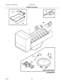 10 - Freezer Ice Maker parts for Electrolux Refrigerator EW23BC85KS8 from AppliancePartsPros.com