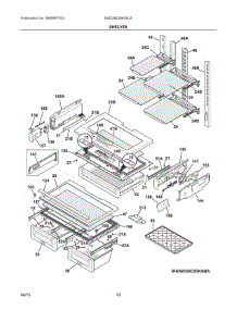 05 - Shelves parts for Electrolux Refrigerator EW23BC85KSCA from AppliancePartsPros.com