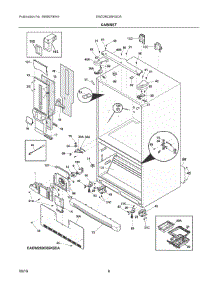 04 - Cabinet parts for Electrolux Refrigerator EW23BC85KSDA from AppliancePartsPros.com