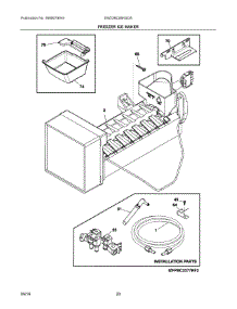 10 - Freezer Ice Maker parts for Electrolux Refrigerator EW23BC85KSDA from AppliancePartsPros.com
