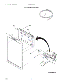 07 - Controls & Ice Dispenser parts for Electrolux Refrigerator EW23BC85KSFA from AppliancePartsPros.com