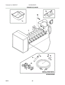 10 - Freezer Ice Maker parts for Electrolux Refrigerator EW23BC85KSFA from AppliancePartsPros.com