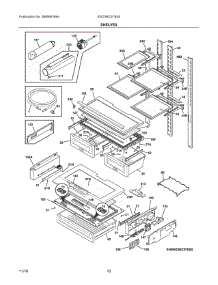 05 - Shelves parts for Electrolux Refrigerator EW23BC87SS0 from AppliancePartsPros.com