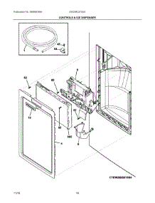 07 - Controls & Ice Dispenser parts for Electrolux Refrigerator EW23BC87SS0 from AppliancePartsPros.com