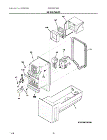 08 - Ice Container parts for Electrolux Refrigerator EW23BC87SS0 from AppliancePartsPros.com