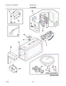 09 - Ice Maker parts for Electrolux Refrigerator EW23BC87SS0 from AppliancePartsPros.com