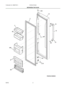 03 - Refrigerator Door parts for Electrolux Refrigerator EW23CS75QS0 from AppliancePartsPros.com