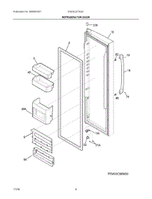 03 - Refrigerator Door parts for Electrolux Refrigerator EW23CS75QS1 from AppliancePartsPros.com