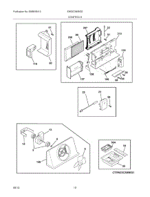 11 - Controls parts for Electrolux Refrigerator EW23CS85KS2 from AppliancePartsPros.com