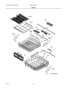 07 - Racks parts for Electrolux Dishwasher EW24ID70QT0A from AppliancePartsPros.com