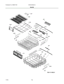 07 - Racks parts for Electrolux Dishwasher EW24ID80QS1A from AppliancePartsPros.com