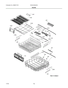 07 - Racks parts for Electrolux Dishwasher EW24ID80QS2A from AppliancePartsPros.com