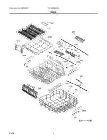 07 - Racks parts for Electrolux Dishwasher EW24ID80QS3A from AppliancePartsPros.com