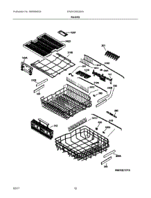 07 - Racks parts for Electrolux Dishwasher EW24ID80QS4A from AppliancePartsPros.com