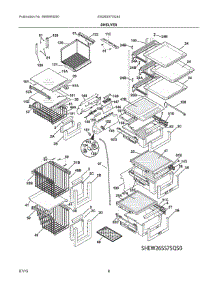 05 - Shelves parts for Electrolux Refrigerator EW26SS75QS0 from AppliancePartsPros.com