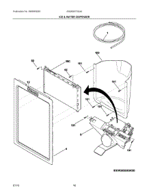 08 - Ice & Water Dispenser parts for Electrolux Refrigerator EW26SS75QS0 from AppliancePartsPros.com