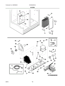 07 - System parts for Electrolux Refrigerator EW26SS85KS3 from AppliancePartsPros.com