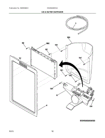 08 - Ice & Water Dispenser parts for Electrolux Refrigerator EW26SS85KS3 from AppliancePartsPros.com