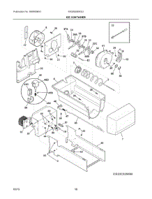 09 - Ice Container parts for Electrolux Refrigerator EW26SS85KS3 from AppliancePartsPros.com
