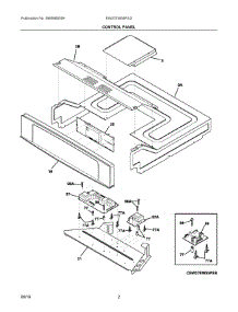02 - Control Panel parts for Electrolux Wall Oven EW27EW55PSD from AppliancePartsPros.com