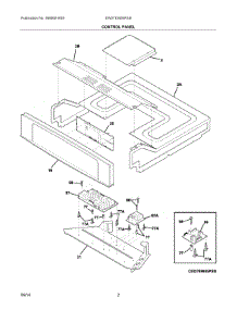 02 - Control Panel parts for Electrolux Oven EW27EW65PSB from AppliancePartsPros.com