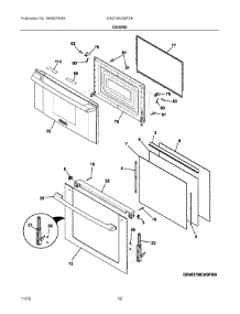 05 - Doors parts for Electrolux Microwave EW27MC65PSB from AppliancePartsPros.com